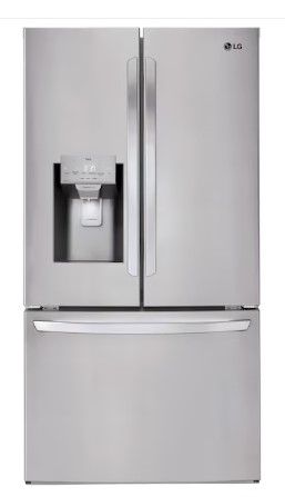 Photo 1 of LG 27.7-cu ft Smart French Door Refrigerator with Ice Maker (Fingerprint Resistant) ENERGY STAR