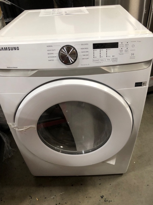 Photo 4 of Samsung 7.5-cu ft Stackable Electric Dryer (White)
