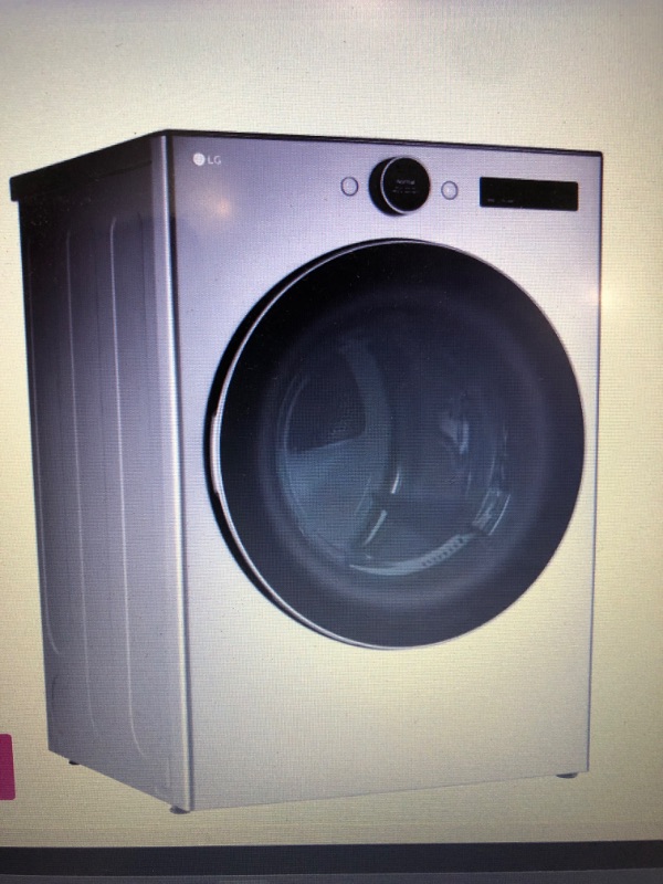 Photo 1 of 7.4 cu. ft. Ultra Large Capacity Smart Front Load Electric Energy Star Dryer with Sensor Dry & Steam Technology
