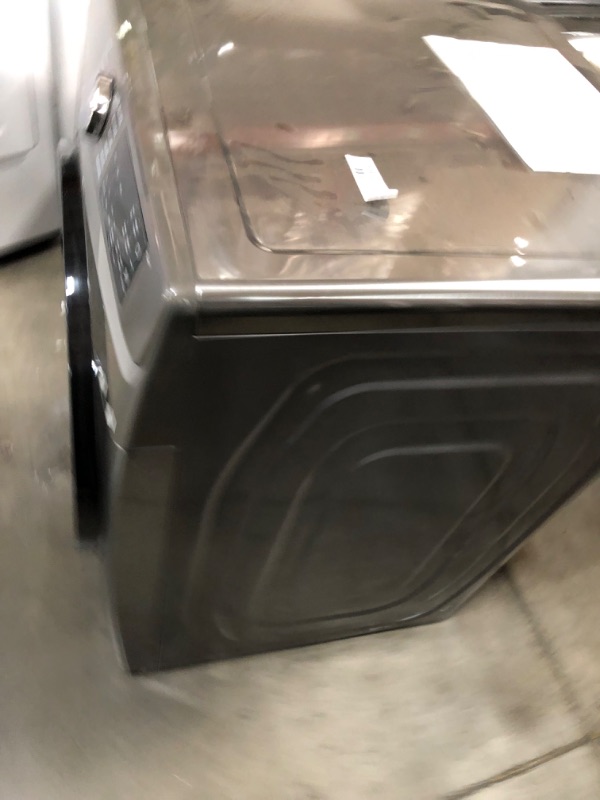 Photo 2 of 7.5 cu. ft. Smart Electric Dryer with Steam Sanitize+ in Platinum
