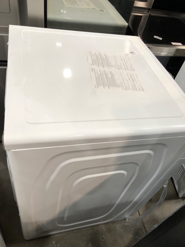 Photo 4 of 7.5 cu. ft. Smart Electric Dryer with Steam Sanitize+ in White
