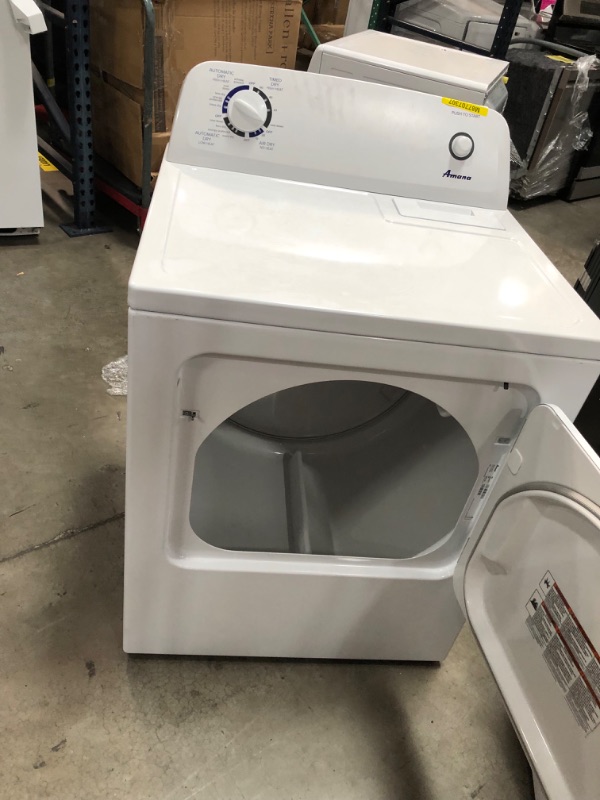 Photo 4 of Amana 6.5-cu ft Electric Dryer (White)
