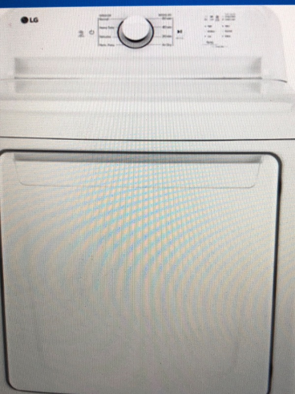 Photo 1 of LG - 7.3 Cu. Ft. Smart Electric Dryer with Sensor Dry - White
