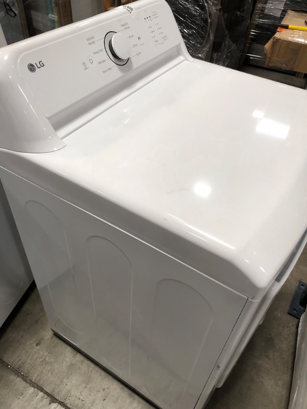 Photo 4 of LG - 7.3 Cu. Ft. Smart Electric Dryer with Sensor Dry - White
