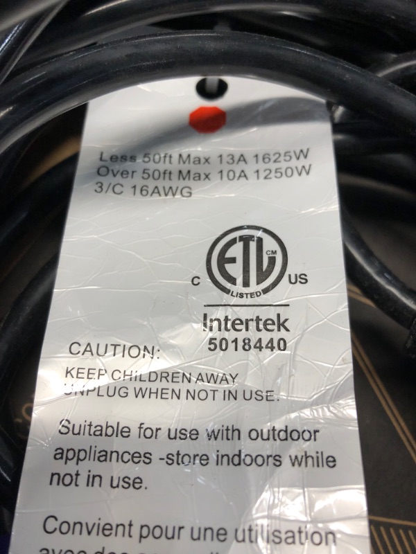 Photo 3 of ****UNBRANDED**** black extension cord