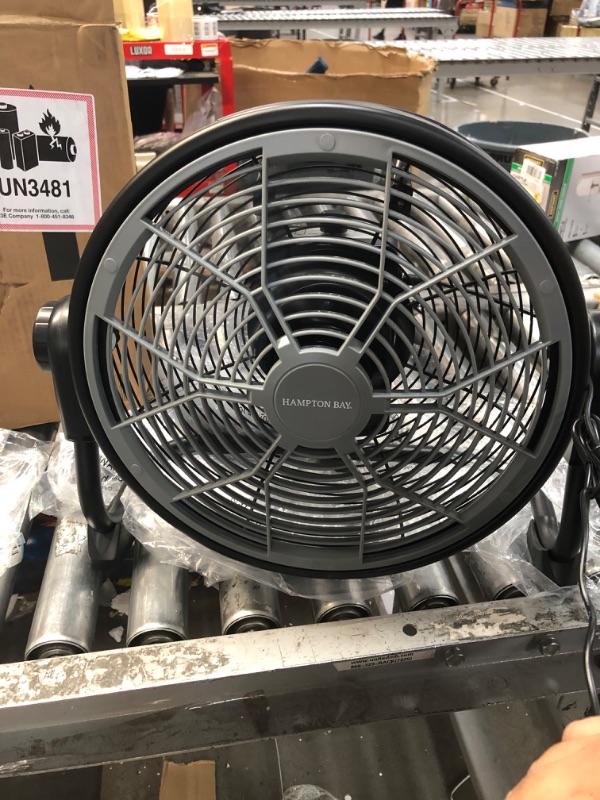 Photo 3 of 12 in. Rechargeable DC HV Floor Fan