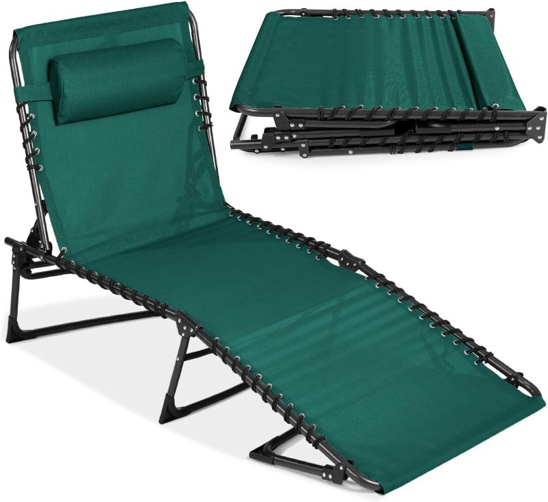 Photo 1 of  Patio Chaise Lounge Chair, Outdoor Portable Folding in-Pool 