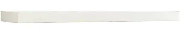 Photo 1 of 35.4 in. W x 10.2 in. D x 2 in. H White Square Edge MDF Floating Wall Shelf
