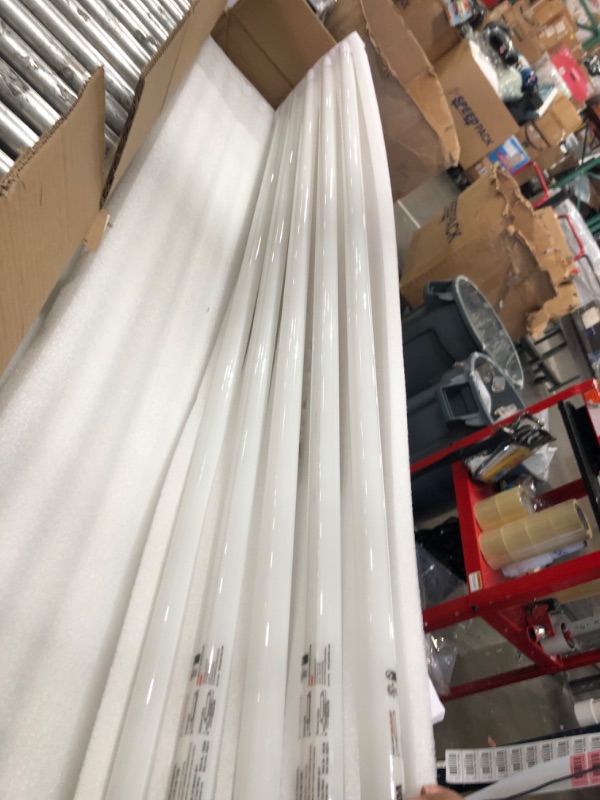 Photo 2 of PARMIDA 20-Pack 4FT LED T8 Hybrid Type A+B Light Tube, 18W, Plug & Play or Ballast Bypass, Single-Ended OR Double-Ended Connection, 2200lm, Frosted Cover, T8 T10 T12, UL-Listed - 6000K 6000k (Bright White)