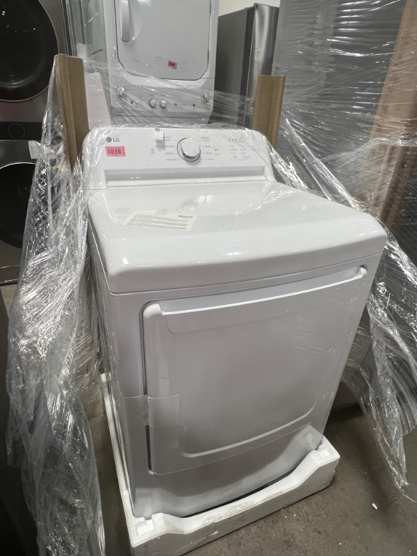 Photo 2 of LG 7.3-cu ft Electric Dryer (White) ENERGY STAR