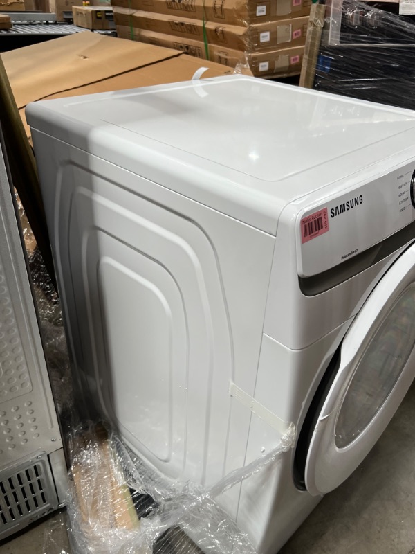 Photo 4 of Samsung 7.5-cu ft Stackable Electric Dryer (White)