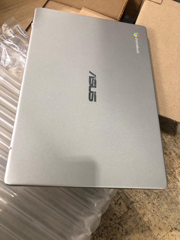 Photo 2 of ASUS C423NA Chromebook 14" HD Laptop (Intel Dual Core Celeron Processor N3350, 4GB DDR4 RAM, 64GB SSD) Webcam, WiFi, Bluetooth, Type-C, Google Chrome OS - Silver (Renewed)
