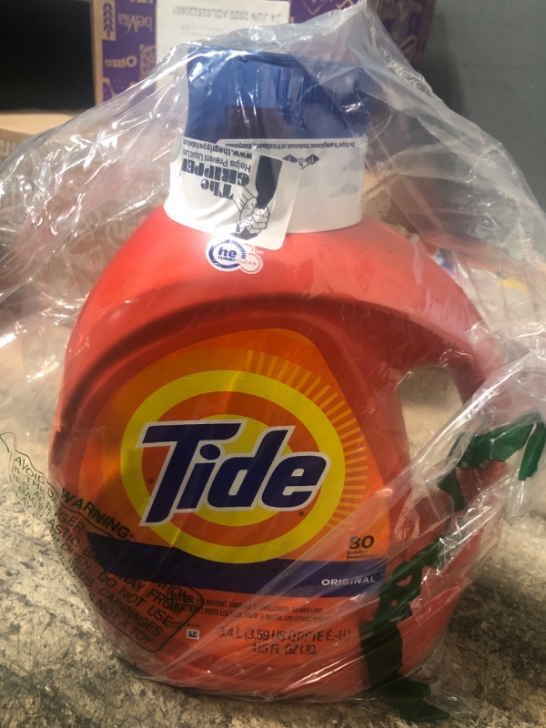 Photo 2 of Tide Laundry Detergent Liquid Soap, Original, 80 Loads, 115 Fl Oz, He Compatible 115.0