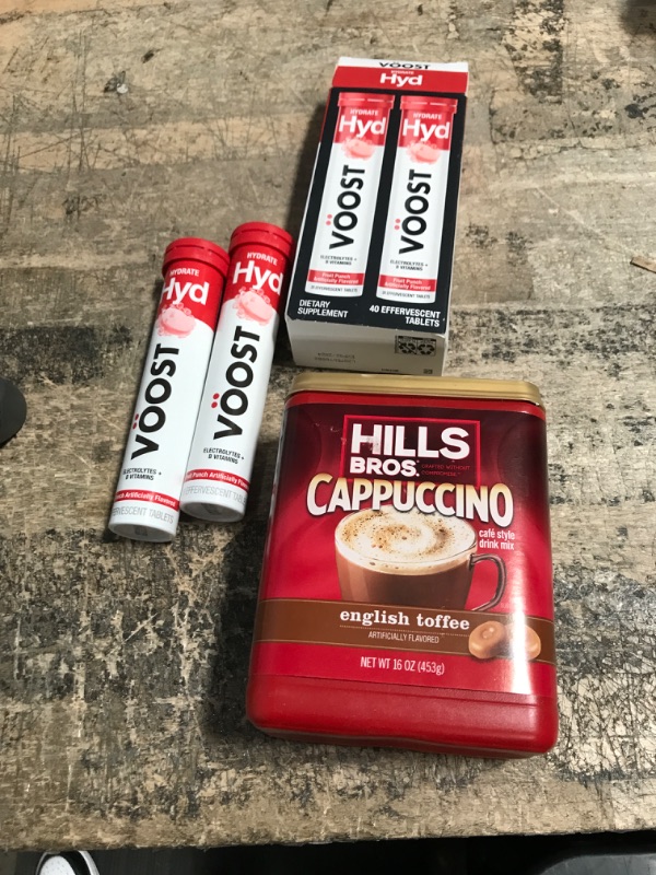 Photo 2 of (DRINK BUNDLE ) Hills Bros. Cappuccino Drink Mix, English Toffee - 16 oz