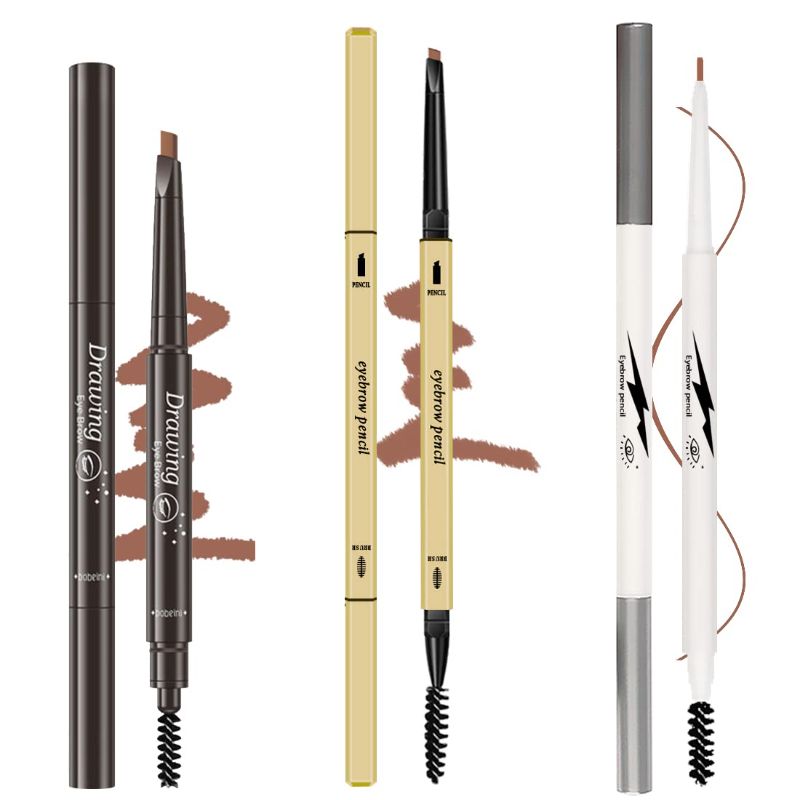 Photo 1 of 2 pack-3 Different Eyebrow Pencils,Creates Natural Looking Brows Easily And Lastes All Day,3-in-1:Eyebrow Pencil *3,Light Brown #-0420019 Light Brown Eyebrow Pencil *3 #-0420019