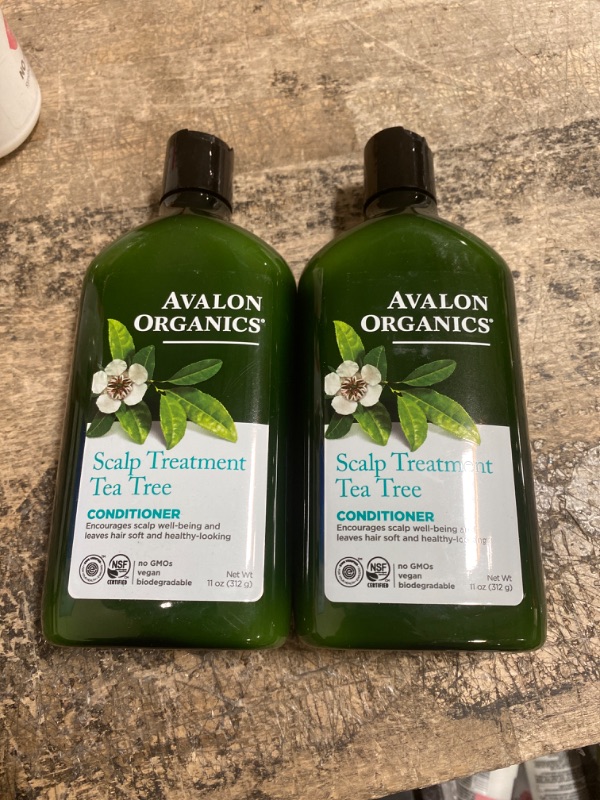 Photo 2 of *** 2 PACK BUNDLE *** Avalon Organics Scalp Treatment Tea Tree Conditioner, 11 oz