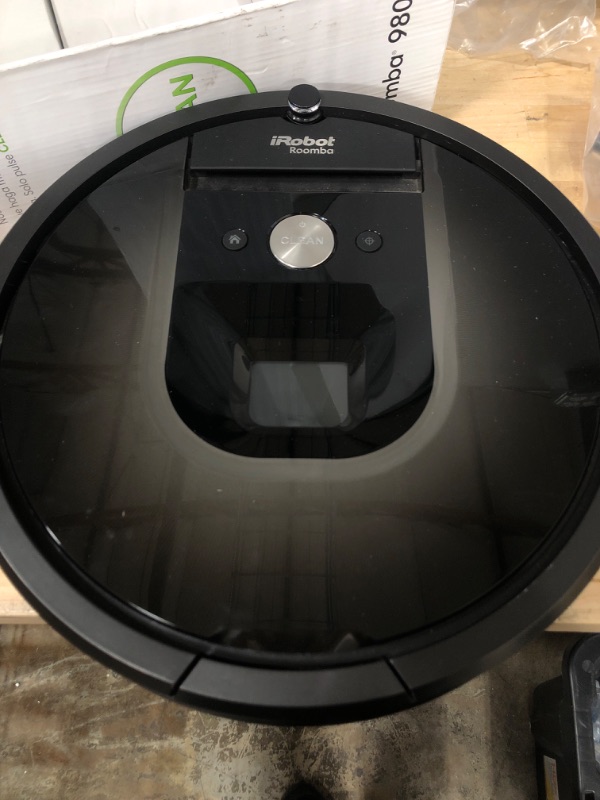 Photo 2 of USED. iRobot Roomba 980 Robot Vacuum-Wi-Fi Connected Mapping, Works with Alexa, Ideal for Pet Hair, Carpets, Hard Floors, Power Boost Technology, Black (Renewed)
