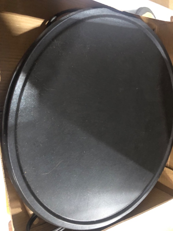 Photo 1 of Crepe Maker Machine (Lifetime Warranty), Pancake Griddle – Nonstick 12” Electric Griddle – Pancake Maker, Batter Spreader, Wooden Spatula – Crepe Pan for Roti, Tortilla, Blintzes – Portable, Compact, Easy Clean
