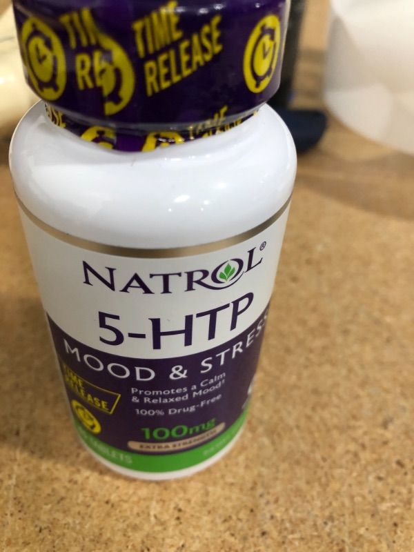 Photo 1 of 5-Htp 100Mg Time Release by Natrol - 45 Tab, 2 Pack