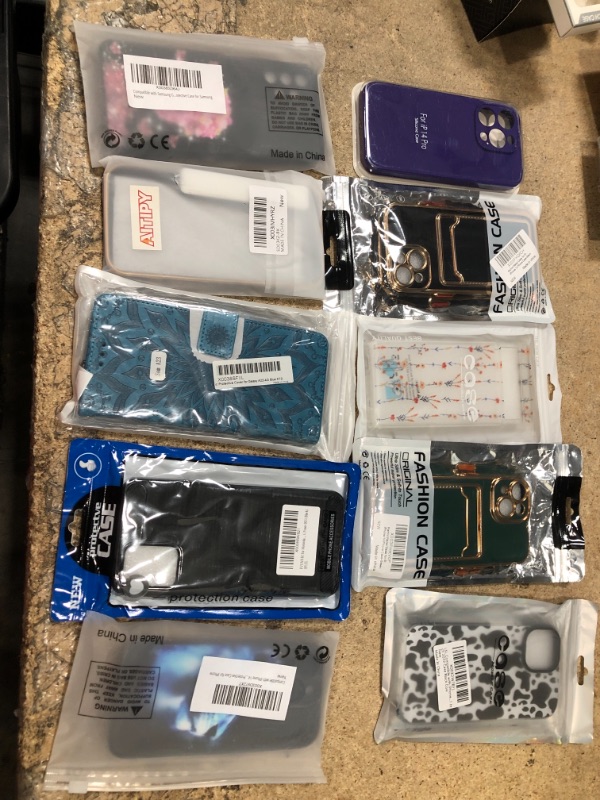 Photo 1 of 10 PIECE ASSORTED CELL PHONE CASE BUNDLE 