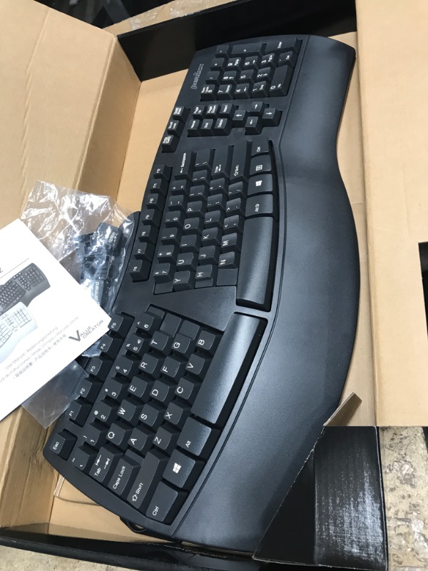 Photo 2 of Wireless Ergonomic Keyboard with Gel Wrist Rest Bundle