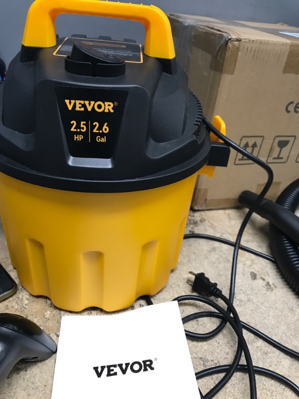 Photo 1 of 2.6 gallon Poly Wet/Dry Vac, Yellow 2.6 Gallon Poly Wet/Dry Vac wet/dry vac