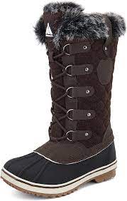 Photo 1 of Mishansha Women's Mid-Calf Snow Boots, Water Resistant Winter Boots size 6.5
