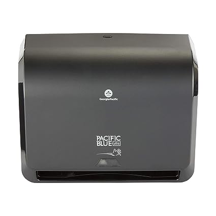 Photo 2 of Pacific Blue Ultra 9" Mini Automatic Paper Towel Dispenser by GP PRO (Georgia-Pacific) Black 54518 14.1" W x 6.5" D x 11.1" H - New Version
