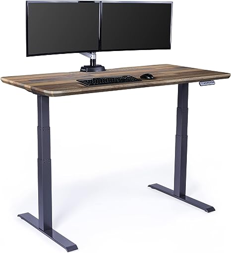 Photo 2 of Vari Electric Sit Stand Desk 60" x 30" Height Adjustable for Office or Home Powerful Dual Motor Reclaimed Wood
