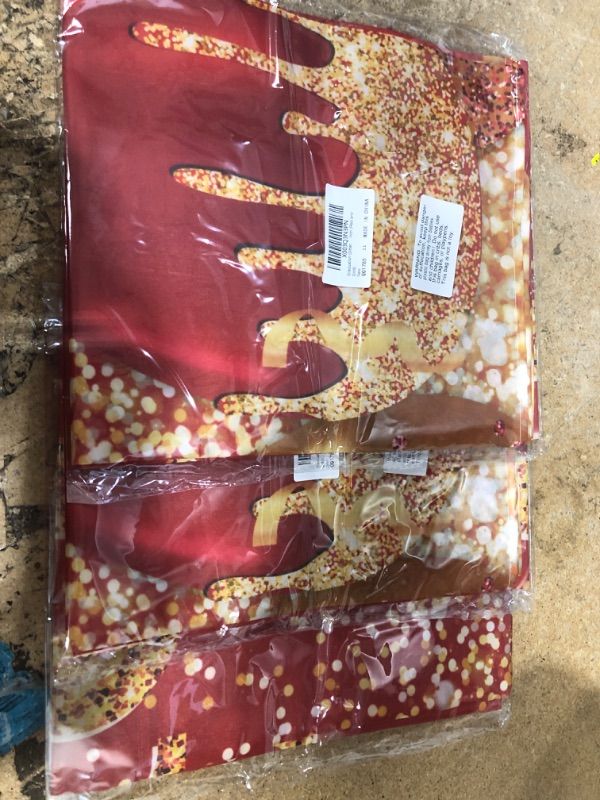 Photo 1 of Graduation Prom Banner 2023 Graduation Prom Party Decorations Class of 2023 Large Congrats Grad Prom Photo Glitter Backdrop Prom Decor for Party 2023 (Red and Gold)-- 3 ITEMS 