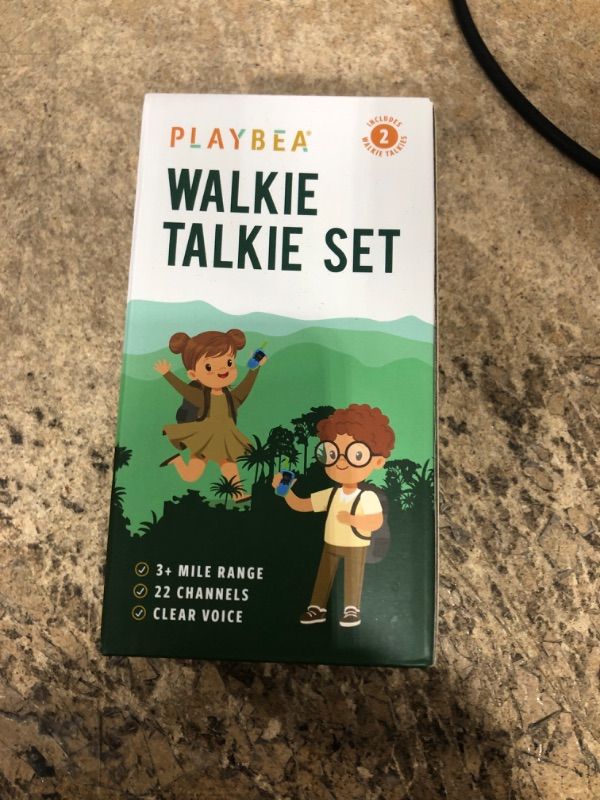 Photo 2 of Walkie Talkies for Kids - 22 Channels - 3 Miles Range Kids Walkie Talkie for Kids | Walkie Talkie Kids Toys for Kids | Girl Toys for Girls Toys | Boy Toys for Boys Toys | Kids Walkie Talkies 2 Pack Blue