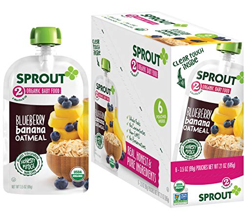 Photo 1 of BB 09/14/2023 *** 2 ITEMS,Sprout Organic Stage 2 Baby Food Pouches BUNDLE