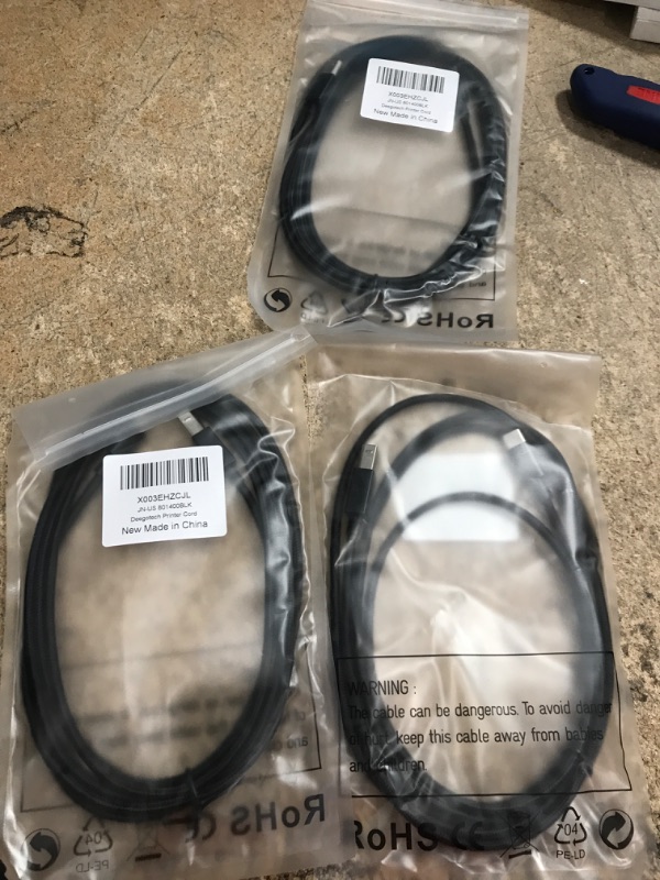 Photo 1 of Bundle of 3
Deegotech Printer Cable, 6.6FT USB B to USB C Printer Cable for MacBook Pro/Air, Nylon Braided USB C MIDI Cable Compatible with iMac HP Epson Brother MIDI DJ Controller Casio Digital Piano
