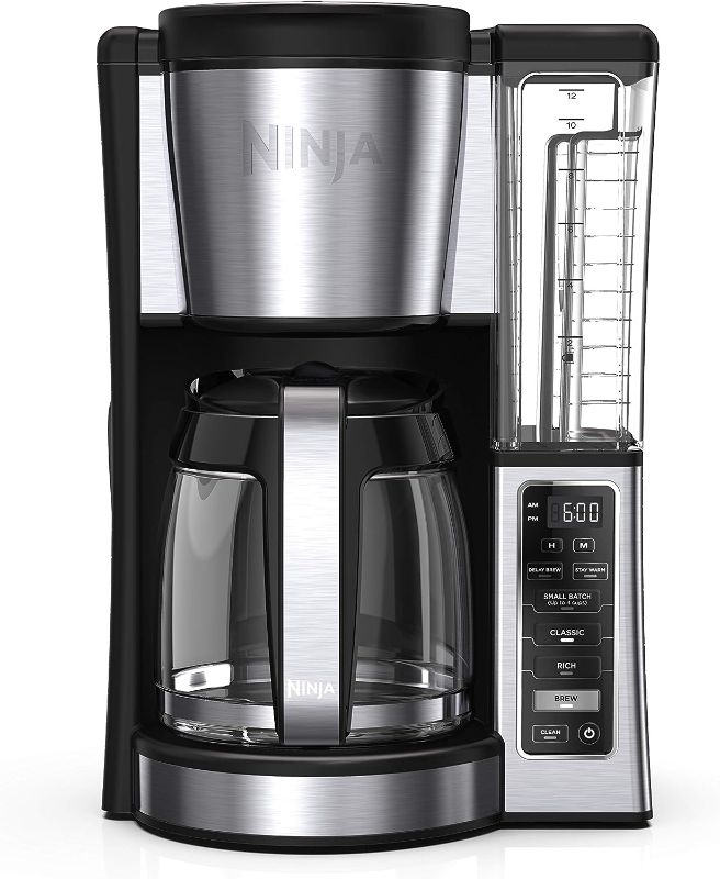 Photo 1 of Ninja CE251 Programmable Brewer, with 12-cup Glass Carafe, Black and Stainless Steel Finish
