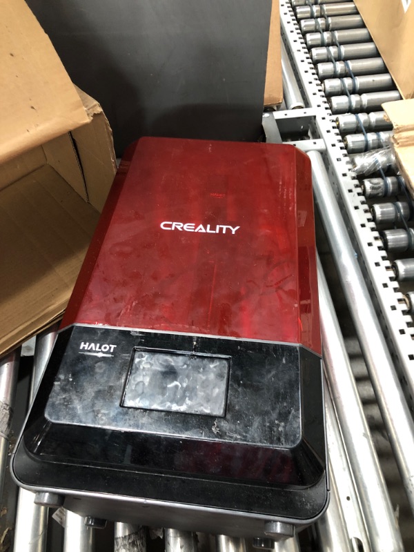 Photo 1 of Creality HALOT-ONE Resin 3D Printer with High Precise Integral Light Source, CL-60 SLA 3D Printer with 2K Mono LCD Screen WiFi Function Dual Cooling & Filtering Systems Print Size 127x80x160mm
*********needs repairs************
