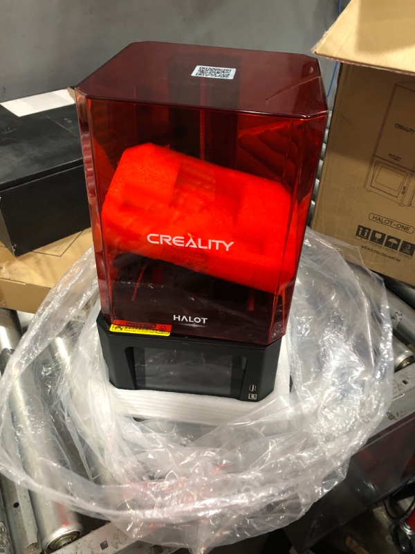 Photo 4 of Creality Halot-One Resin 3D Printer, 6" Monochrome LCD Screen UV Resin Printers with High-Precision Integral Light Source Fast Printing WiFi Control Dual Cooling & Filtering System Easy Slicing Halot One