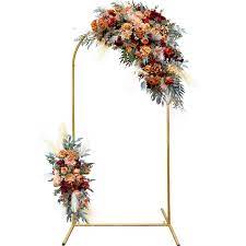 Photo 1 of **LOOSE HARDWARE**Metal Wedding Arch Backdrop Stand,Gold Arch Backdrop Stand for Wedding Ceremony Bridal Party Decoration(6x2.6 FT)