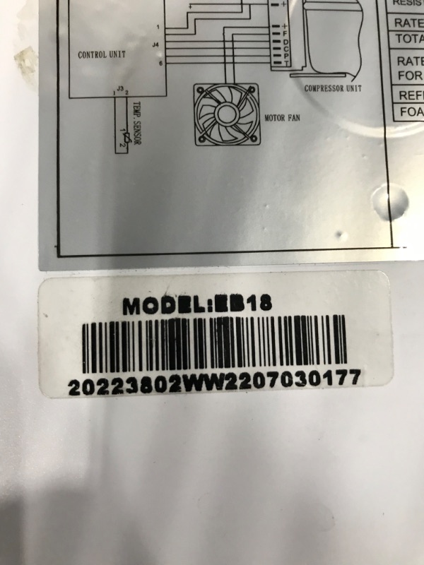 Photo 5 of **MINOR WEAR & TEAR, UNABLE TO TEST**E EUHOMY 12 Volt RV Refrigerator 17QT(16 Liter)?Car Refrigerator Portable Freezer with 110-240V AC & 12/24V DC,12 Volt Refrigerator Fridge Cooler For Car, Van,RV, Fishing, Camping, Travel. 17 QT