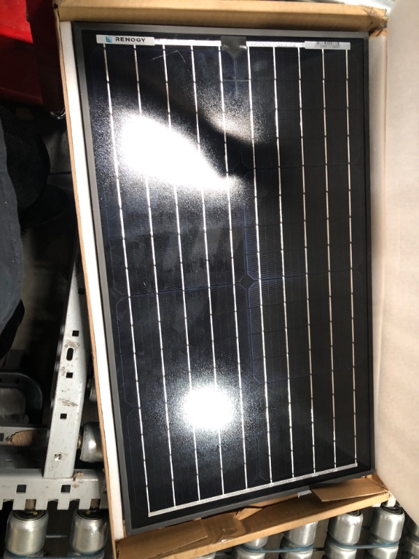 Photo 2 of Renogy Solar Panel 30 Watt 12 Volt Mono Monocrystalline Power Charger for RV Battery Boat Caravan and Other Off-Grid Applications, Black-30, Black 30W Solar Panel Charger