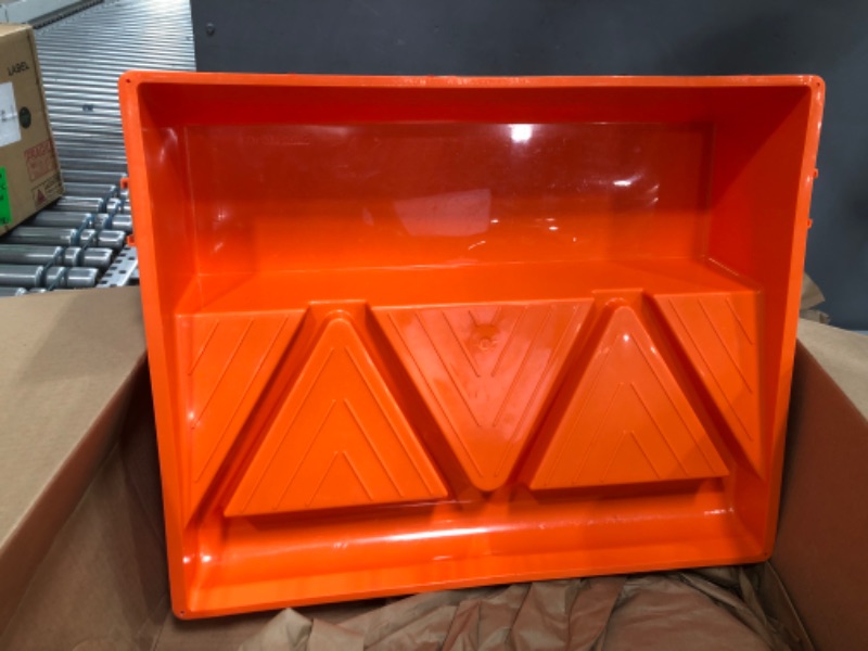 Photo 2 of *WHEELSE DONT attach* Orange, Large Paint Tray on Wheels, Roll A Tray Max