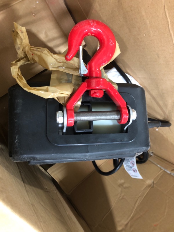 Photo 4 of ***PARTS ONLY **** NEWTRY 3 in 1 Electric Hoist Winch 660lb, 16ft/min Manual|Cable|Wireless Remote Control, 38ft Portable Power Electric Lift with Sling Strap for Lifting Small Engines, Bicycles, Groceries 660lb, 110V