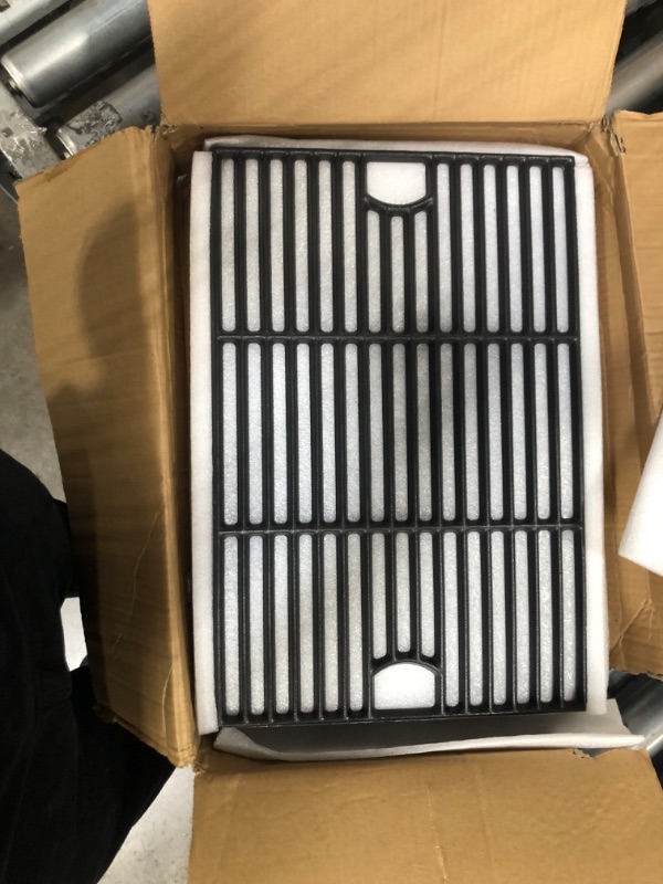 Photo 2 of 17 inch Cooking Grates for Nexgrill 6 Burner 720-0896B 720-0896E 720-0898 720-0896X Gas Grill, Cast Iron Grill Grids for Home depot 720-0896 720-0896BK 720-0896C 720-0896CP 720-0898A Replacement Part 17 x 11.13" Grates