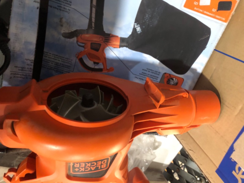 Photo 3 of *PREV USED*
BLACK+DECKER Leaf Blower & Leaf Vacuum, 3-in-1, 12-Amp, 250-MPH, 400-CFM (BV6000)