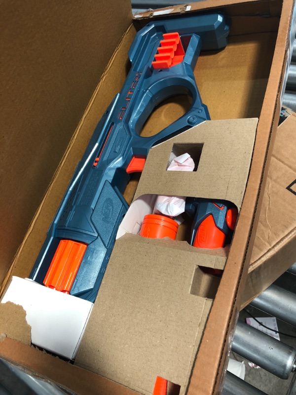 Photo 2 of NERF Elite 2.0 Eaglepoint RD-8 Blaster -- 8-Dart Drum, Detachable Scope and Barrel, 16 Official Elite Darts, Bolt Action Frustration-Free Packaging