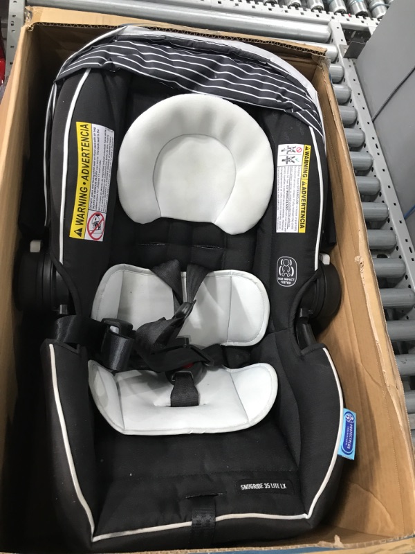 Photo 2 of **MINOR STAINS ON HEAD REST Graco SnugRide 35 Lite LX Infant Car Seat, Studio SnugRide 1 Count (Pack of 1) Studio