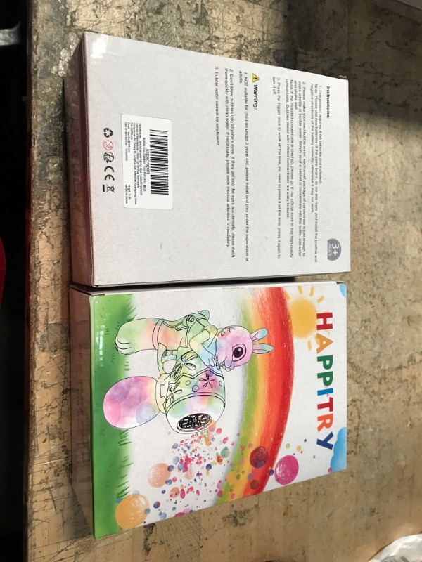 Photo 1 of 2 PACK Bubbles Toys for Kids Toddlers, Bubble Machine Guns 3 4 5 6 Year Old Boy Girl Birthday Gift, No Spill Automatic Bubble Maker Blower Outdoor Toys for Kids Ages 3-5, Pink & Purple Bunny