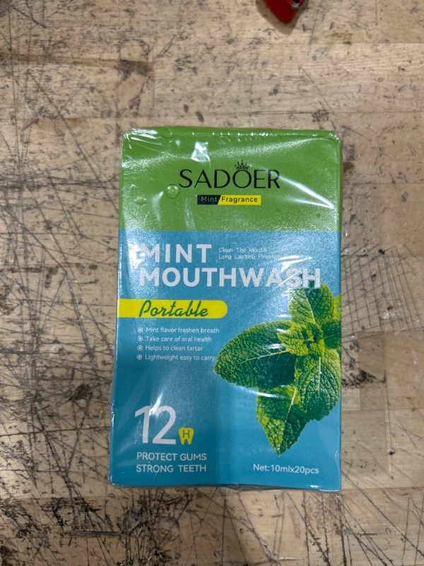 Photo 2 of mouthwash Single Size mouthwash for Fresh Breath,Mint,20 Pack