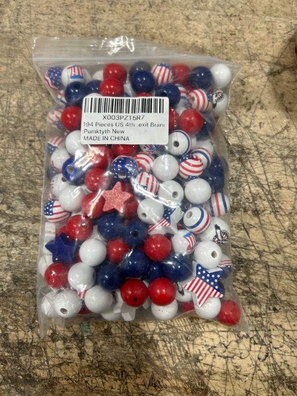 Photo 1 of 240 Pieces Beads Set 16mm Black Beads Crafting Beads for DIY Crafts Jewelry Making Garland 