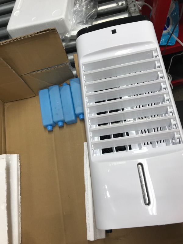 Photo 2 of 24" Evaporative Air Cooler & Mini Portable Air Conditioner, Personal AC Cooling Fan for Room Office Camping, Mini Portable Air Conditioner Ice Cubes