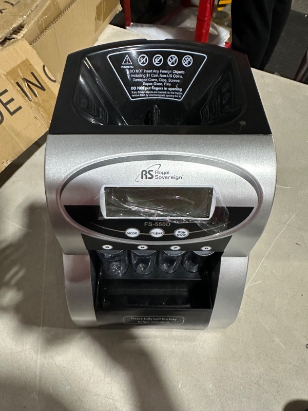 Photo 4 of Royal Sovereign 1 Row Electric Coin Counter/Sorter, Patented Anti-Jam Technology, Digital Counting Display (FS-550D)1015472255
X002HQC50T
